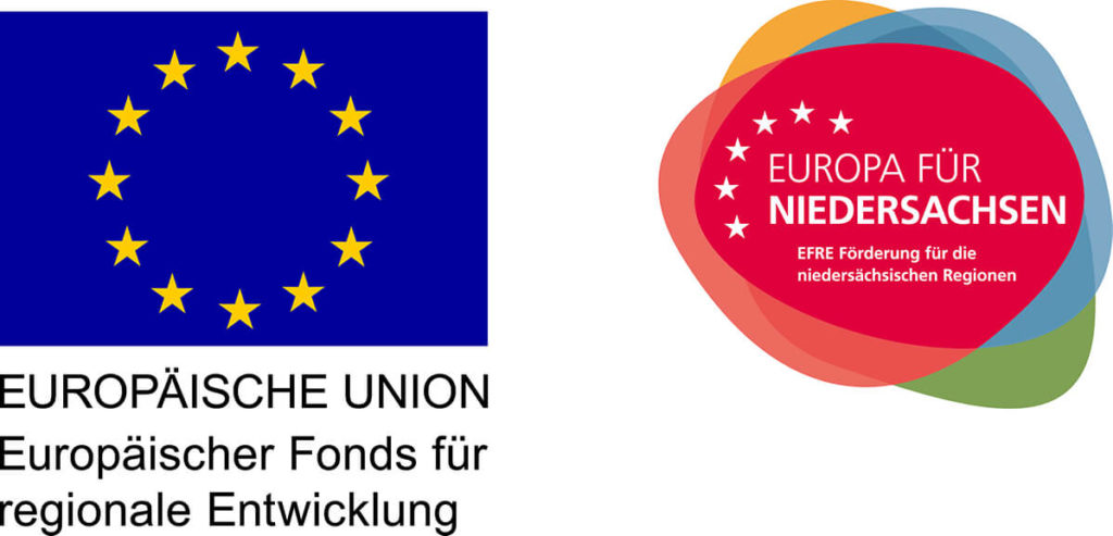 Label EU und Europäischer Fonds für regionale Entwicklung